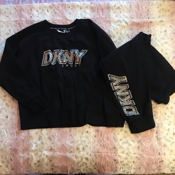 Dkny Tops - DKNY SPORT Bling Logo warmup Set